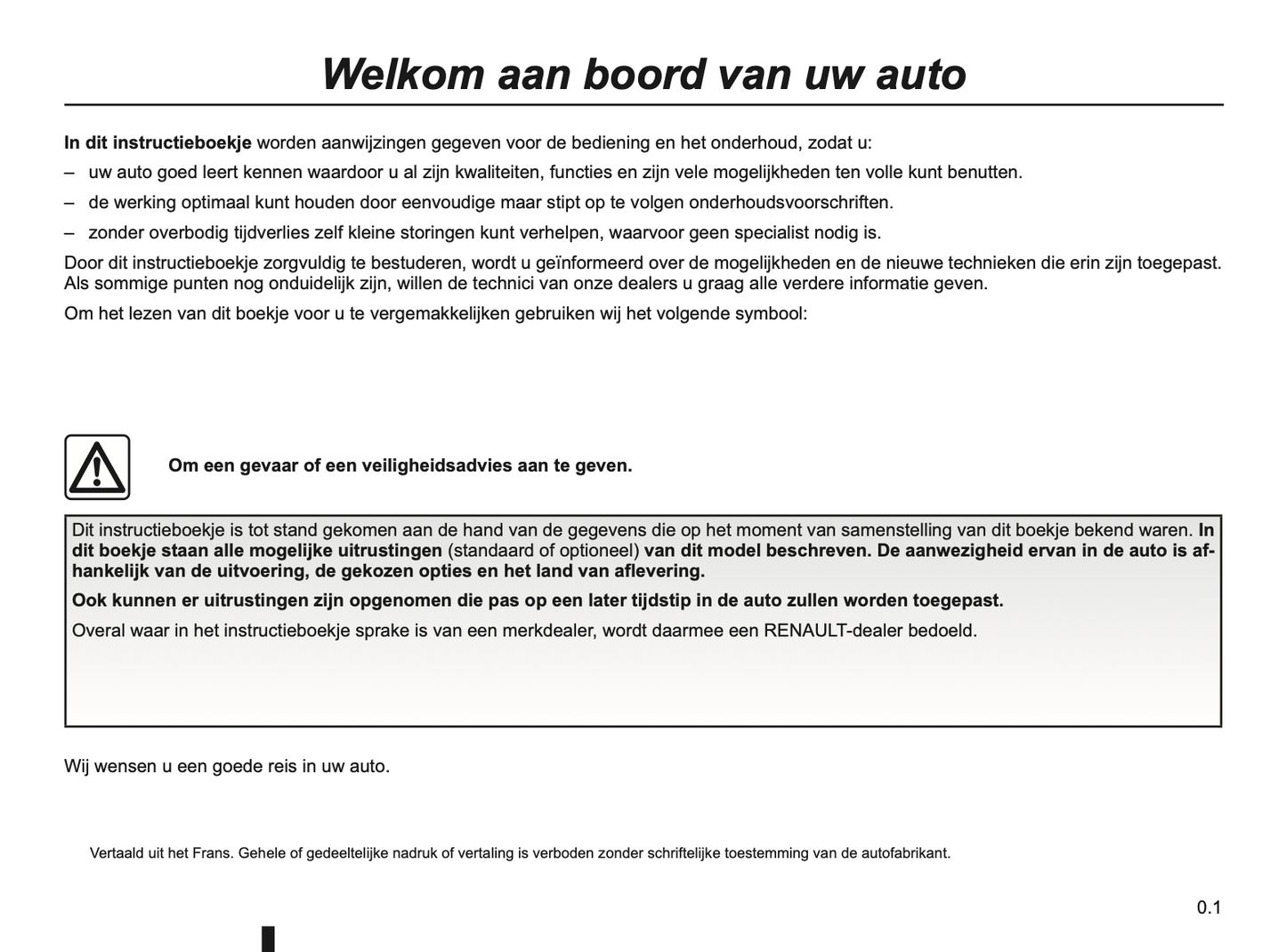 2012-2013 Renault Kangoo Owner's Manual | Dutch