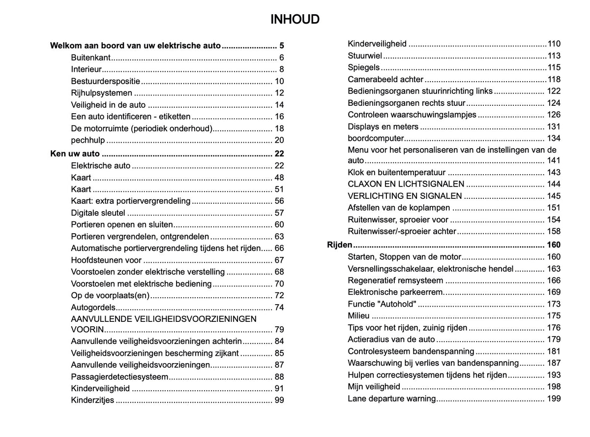 2023-2024 Renault Megane E-Tech Electric Owner's Manual | Dutch
