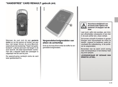 2018-2019 Renault Scenic/Grand Scenic Owner's Manual | Dutch