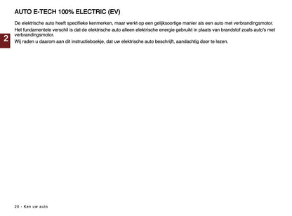 2024-2025 Renault Scenic E-Tech Owner's Manual | Dutch