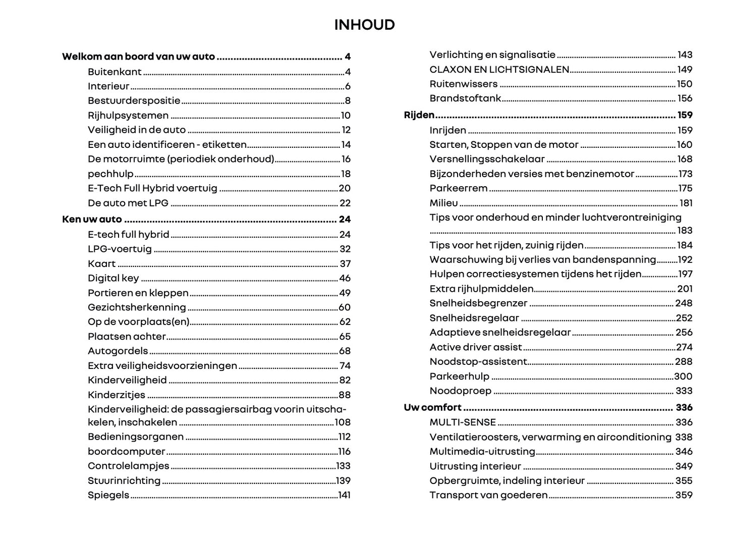 2026 Renault Symbioz Owner's Manual | Dutch