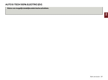 2026 Renault Twingo E-Tech Electric Owner's Manual | Dutch