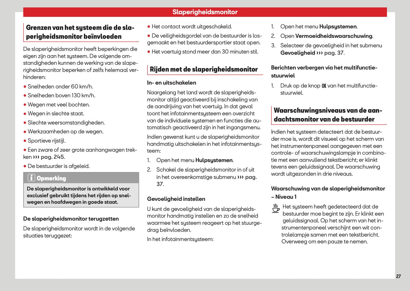 2026 Seat Ibiza Owner's Manual | Dutch