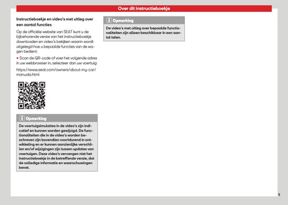2026 Seat Leon/Leon Sportstourer Owner's Manual | Dutch