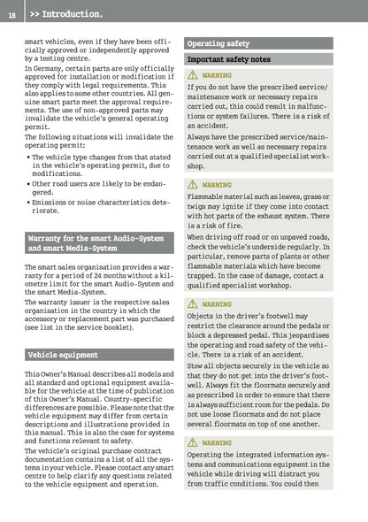2015-2016 Smart ForFour Owner's Manual | English