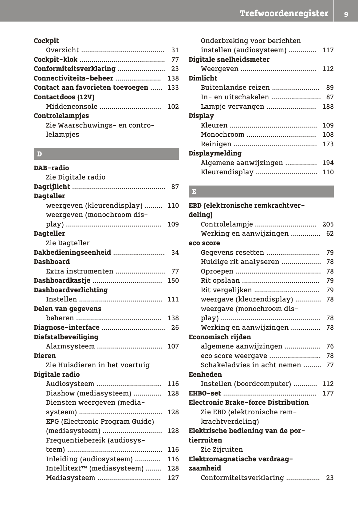 2018-2019 Smart ForTwo Owner's Manual | Dutch