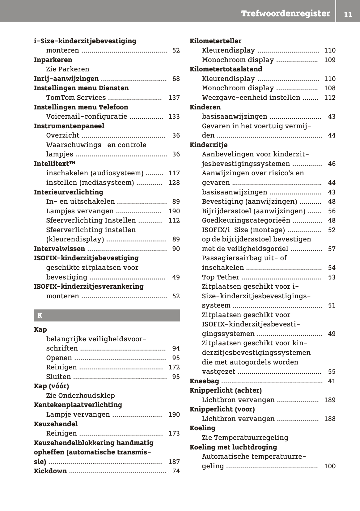 2018-2019 Smart ForTwo Owner's Manual | Dutch