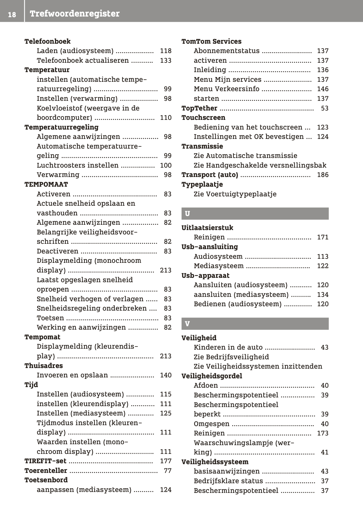 2018-2019 Smart ForTwo Owner's Manual | Dutch