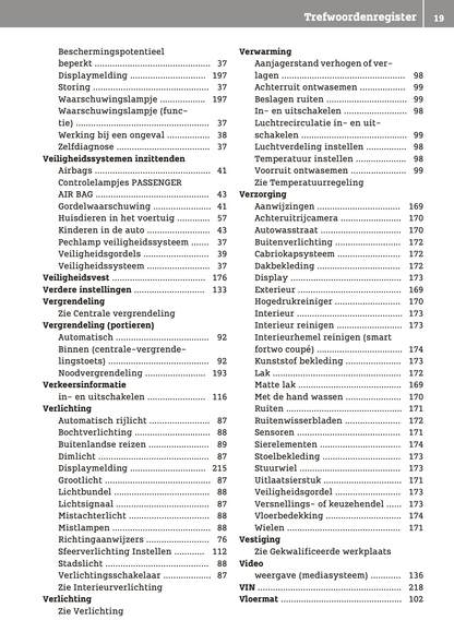 2018-2019 Smart ForTwo Owner's Manual | Dutch