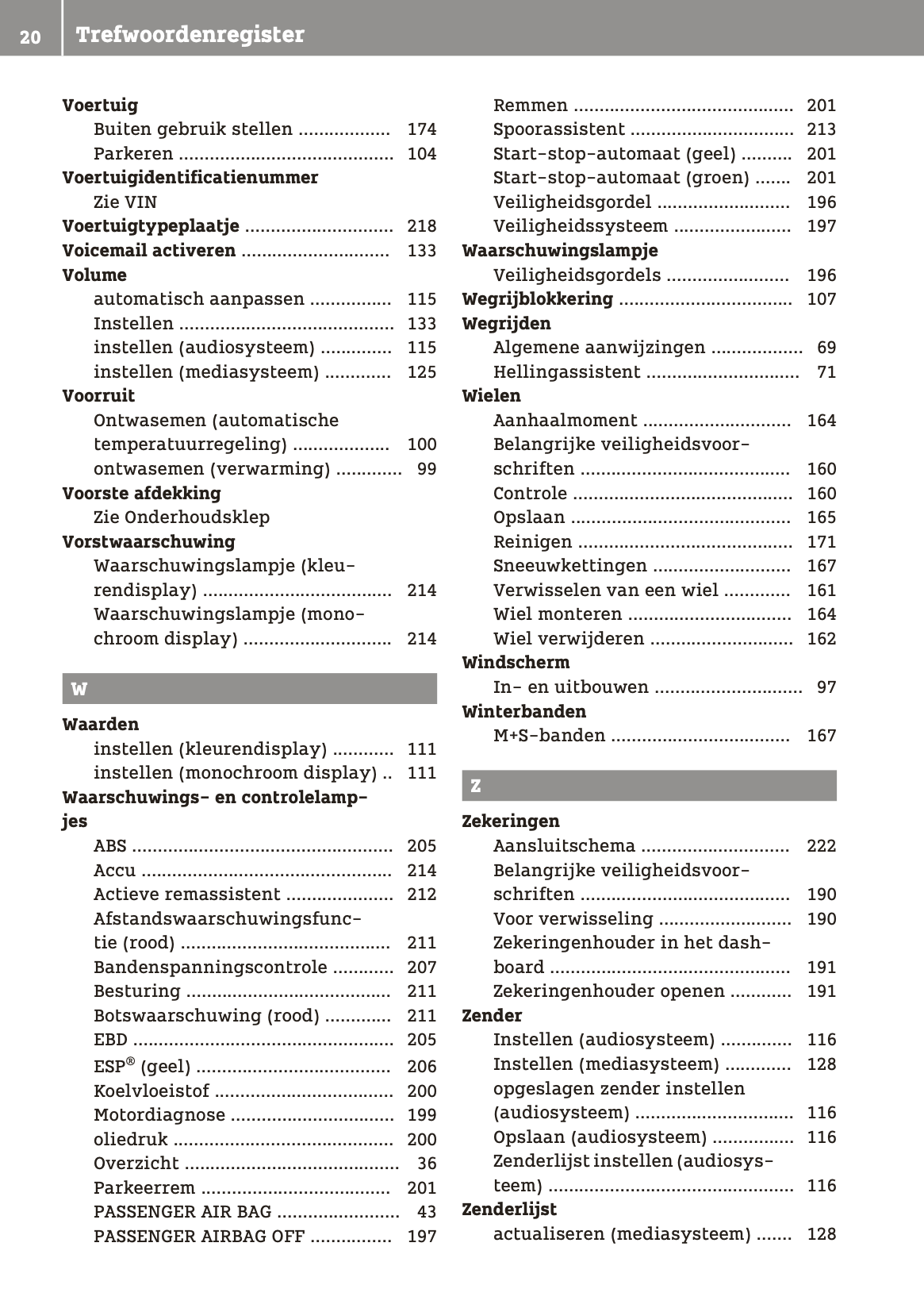 2018-2019 Smart ForTwo Owner's Manual | Dutch