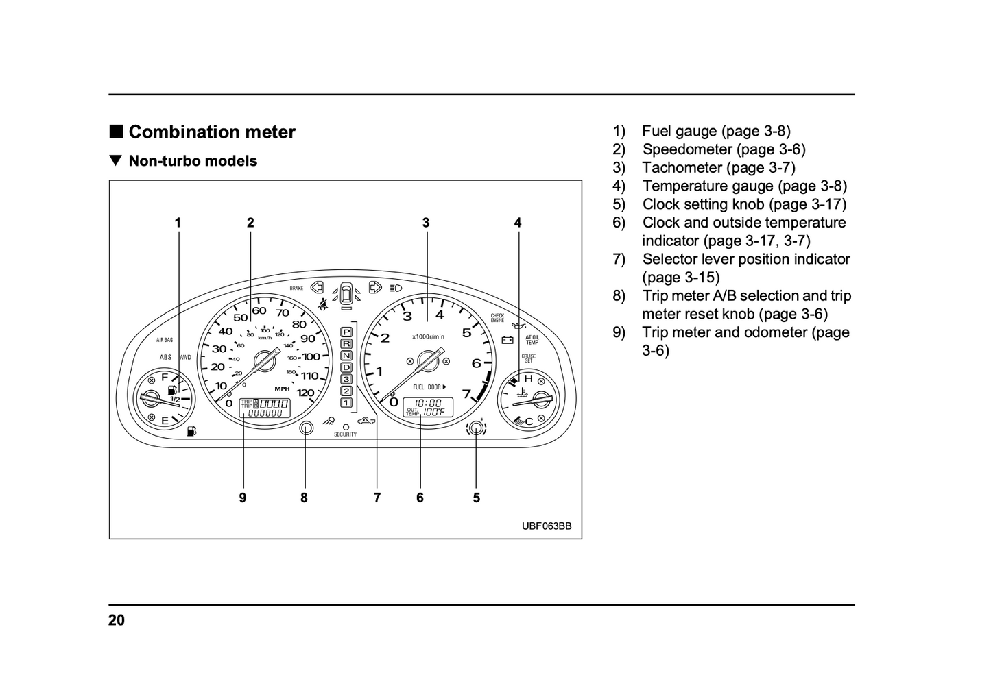 2005 Subaru Baja Owner's Manual | English