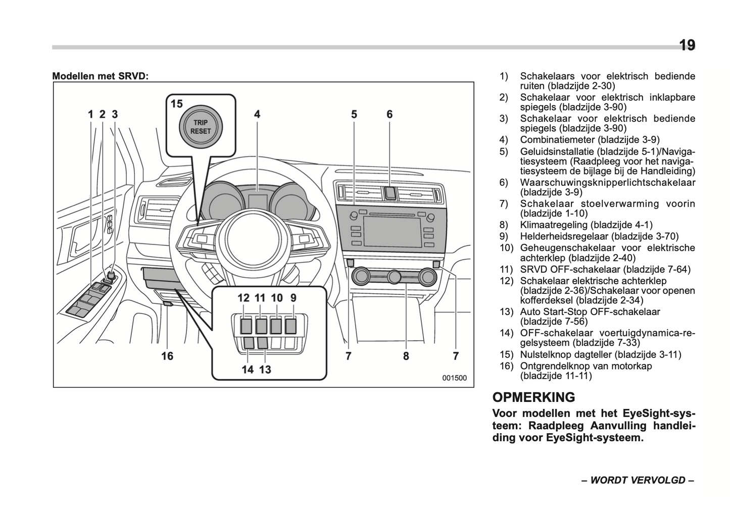 2018 Subaru Legacy/Outback Owner's Manual | Dutch