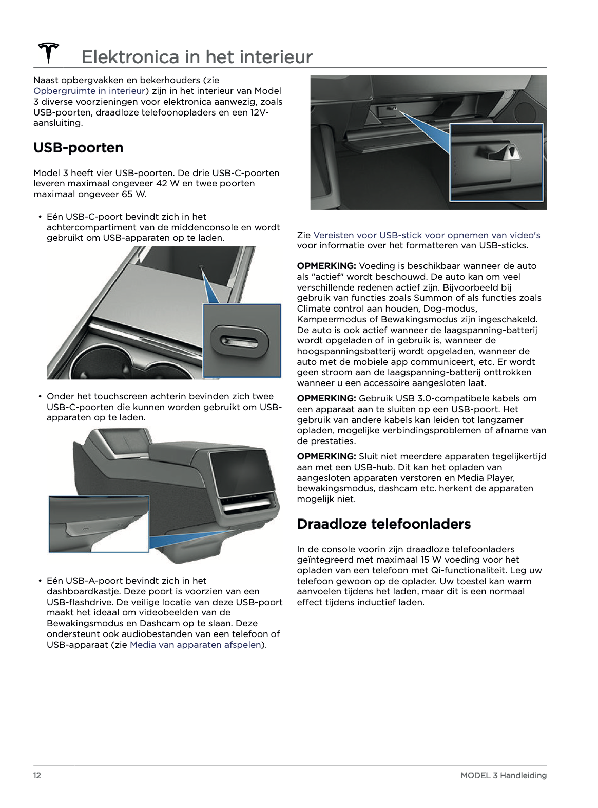 2023-2024 Tesla Model 3 Owner's Manual | Dutch