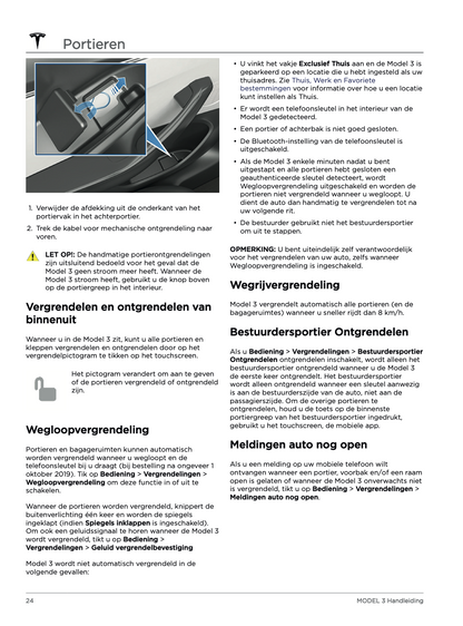 2023-2024 Tesla Model 3 Manuel du propriétaire | Néerlandais