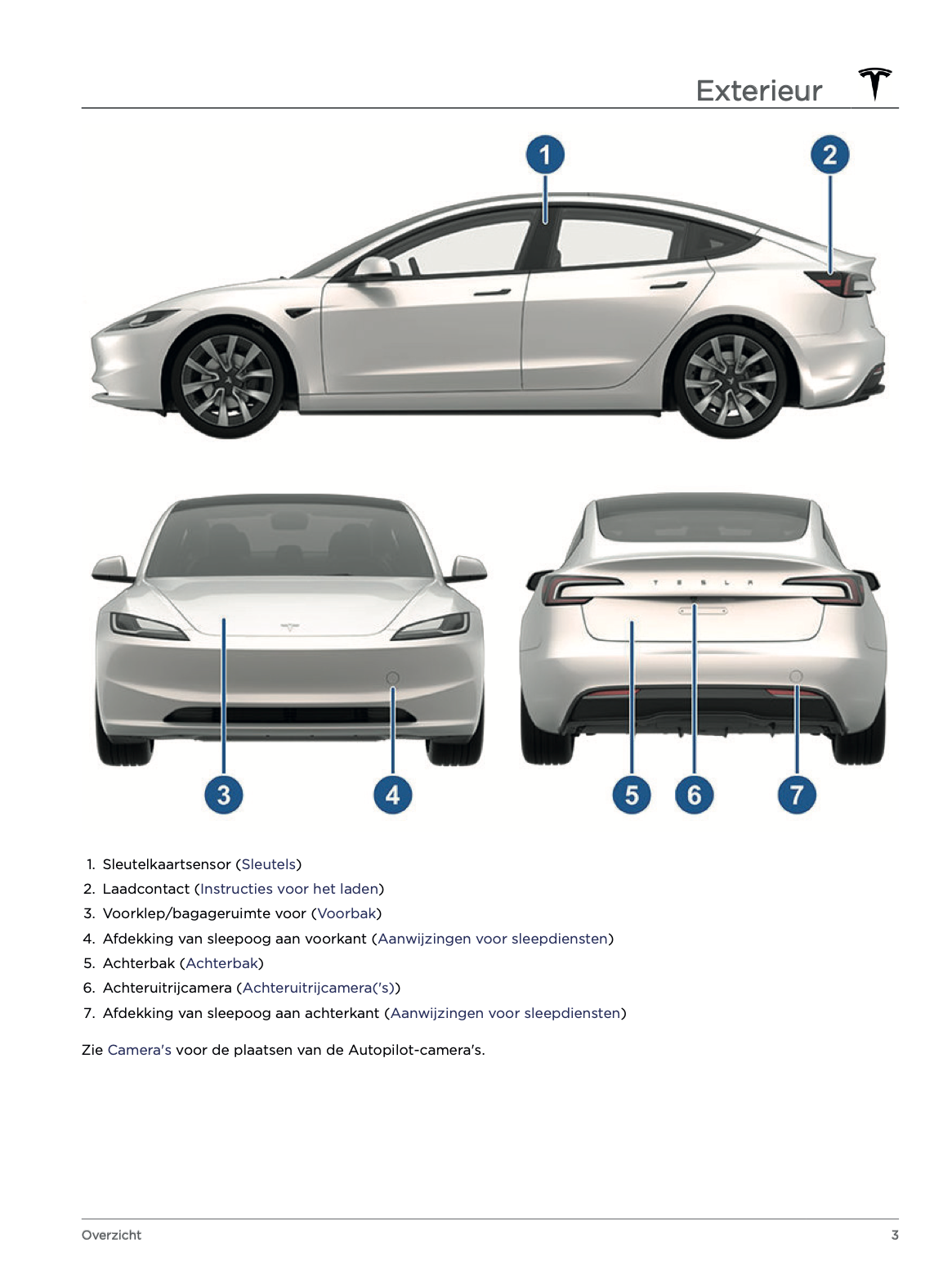 2023-2024 Tesla Model 3 Manuel du propriétaire | Néerlandais