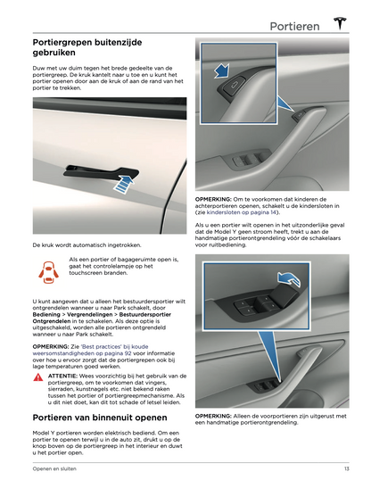 2022 Tesla Model Y Owner's Manual | Dutch