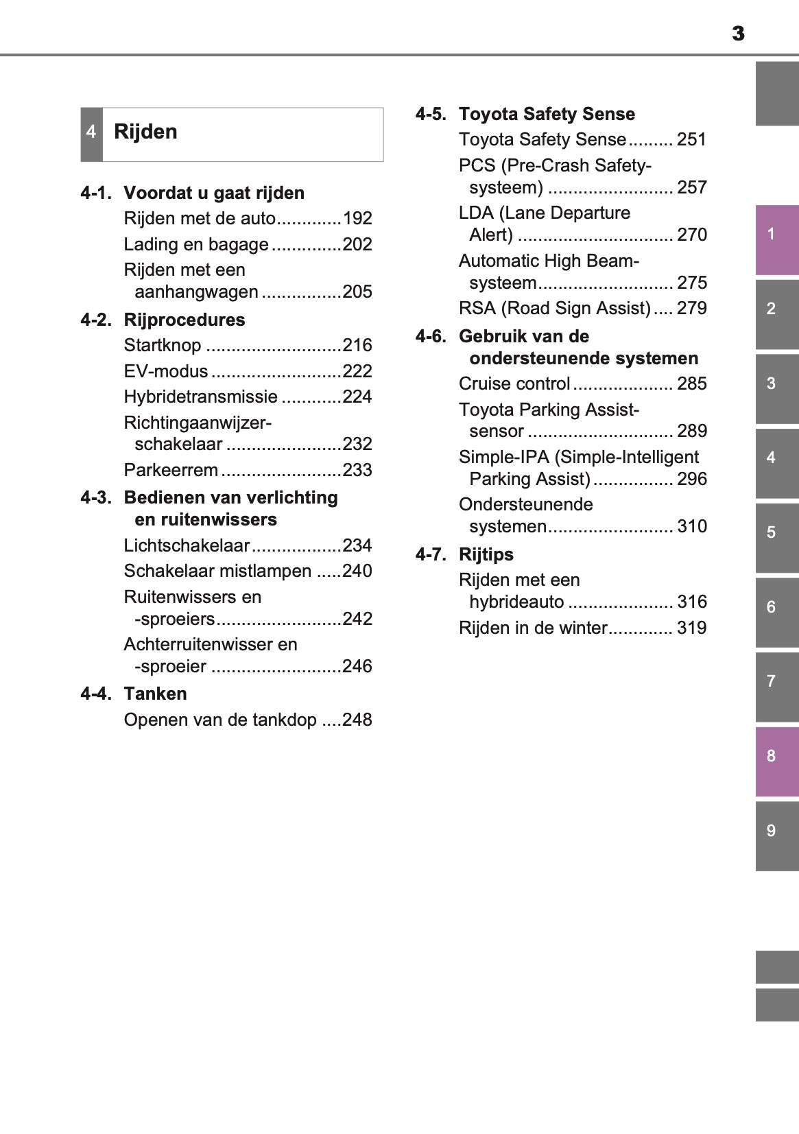 2016-2017 Toyota Auris Hybrid Touring Sports Owner's Manual | Dutch