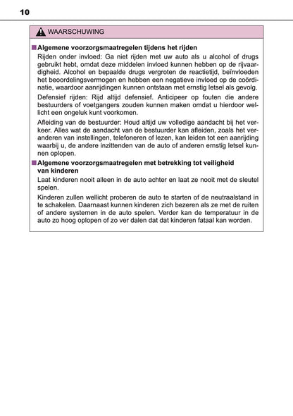 2016-2017 Toyota Auris Hybrid Touring Sports Owner's Manual | Dutch