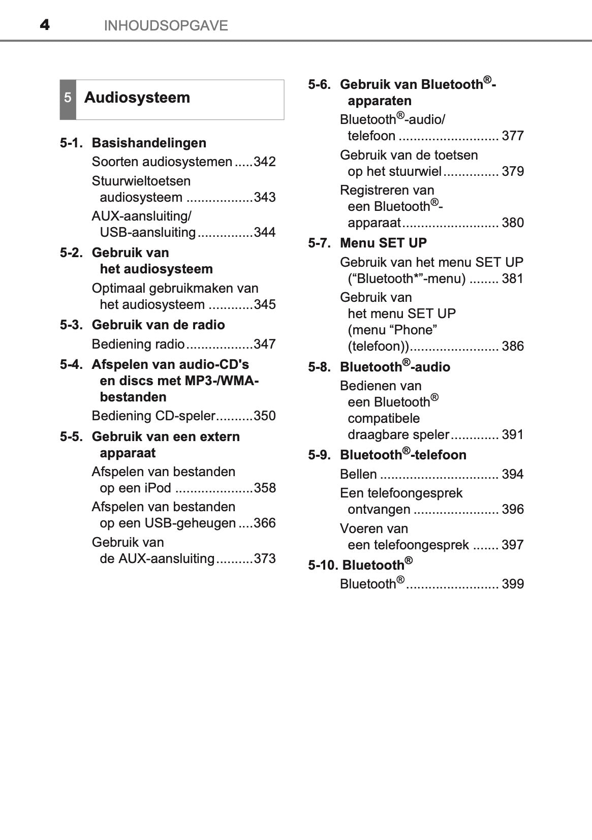 2016-2017 Toyota Auris Hybrid Touring Sports Owner's Manual | Dutch
