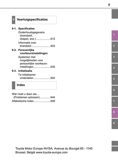 2016-2017 Toyota Auris Hybrid Touring Sports Owner's Manual | Dutch