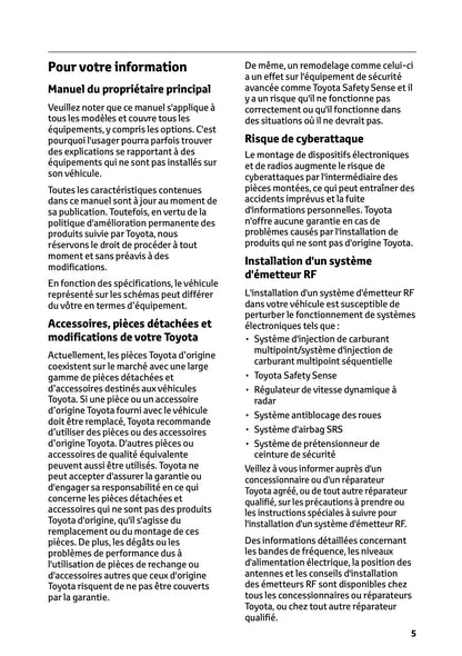 2025-2026 Toyota Aygo X Manuel du propriétaire | Français