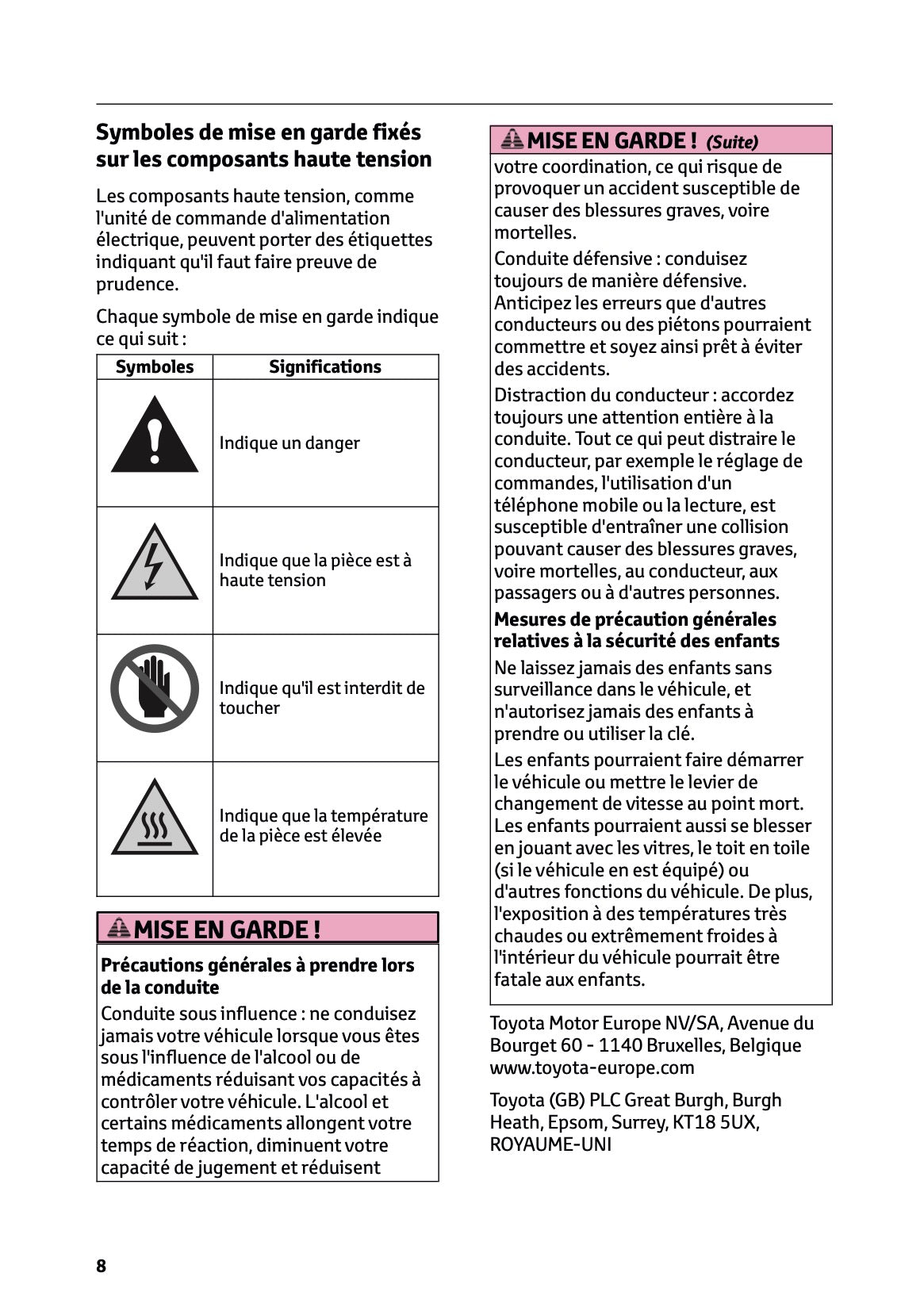 2025-2026 Toyota Aygo X Manuel du propriétaire | Français