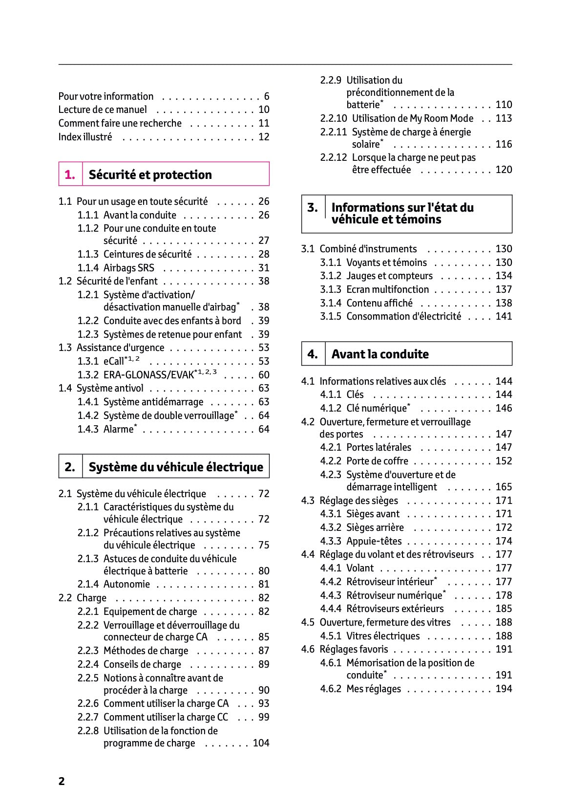 2025 Toyota bZ4X Owner's Manual | French