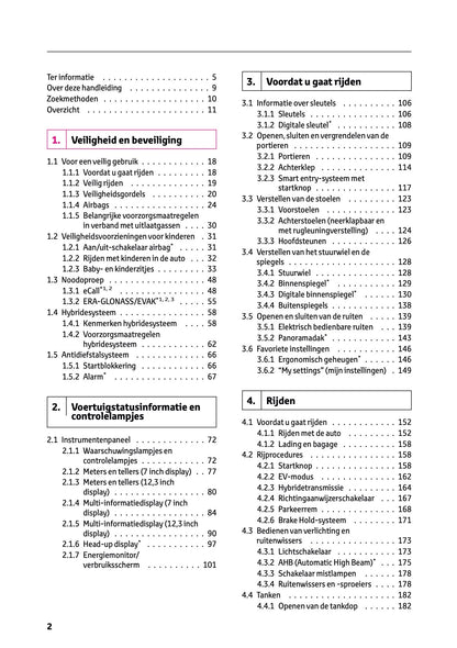 2025-2026 Toyota Camry Hybrid Owner's Manual | Dutch