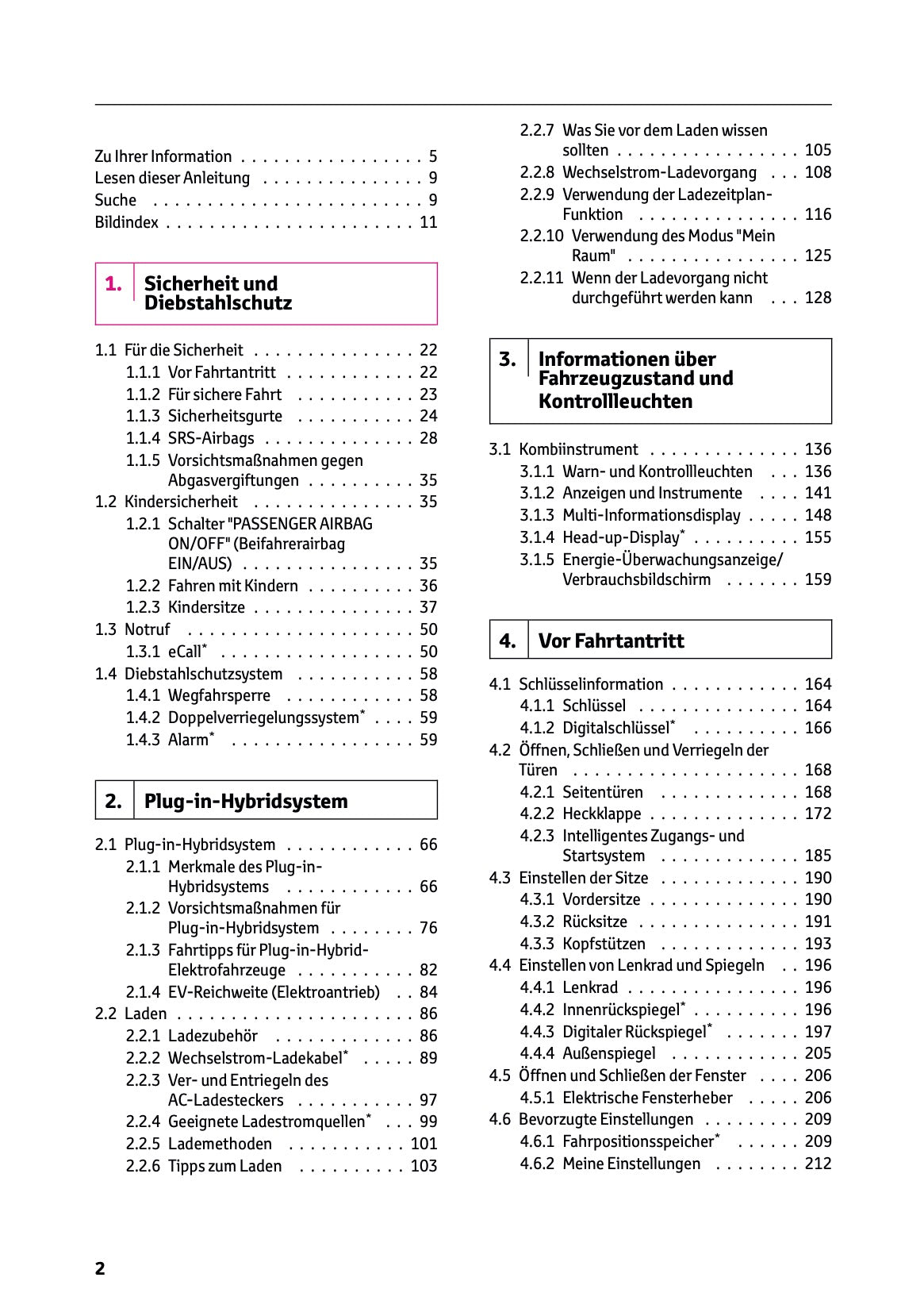 2025-2026 Toyota C-HR Plug-in-Hybrid Owner's Manual | German