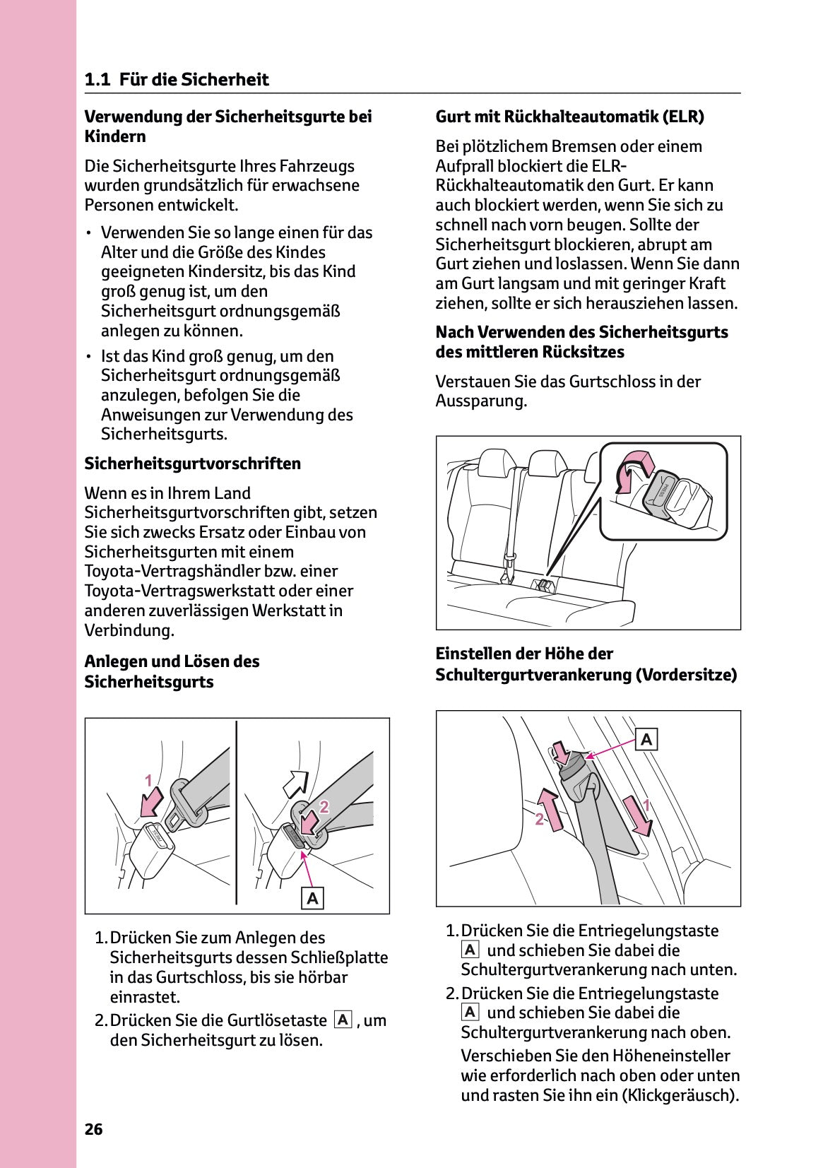 2025-2026 Toyota C-HR Plug-in-Hybrid Owner's Manual | German