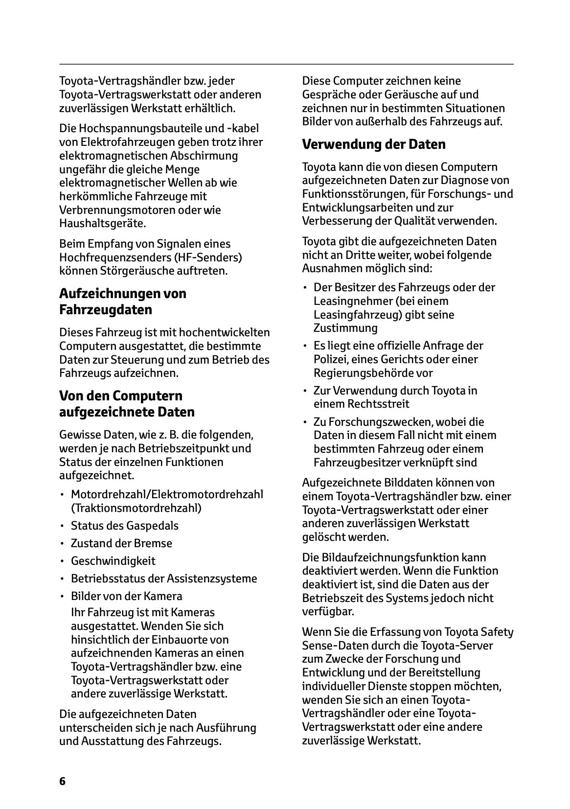 2025-2026 Toyota C-HR Plug-in-Hybrid Owner's Manual | German