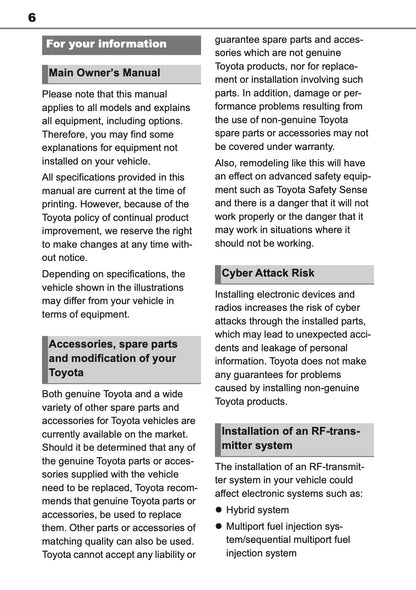 2026 Toyota C-HR Hybrid Owner's Manual | English