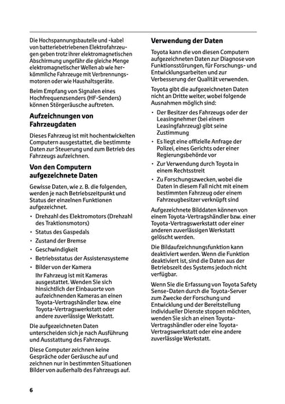 2026 Toyota C-HR+ Owner's Manual | German