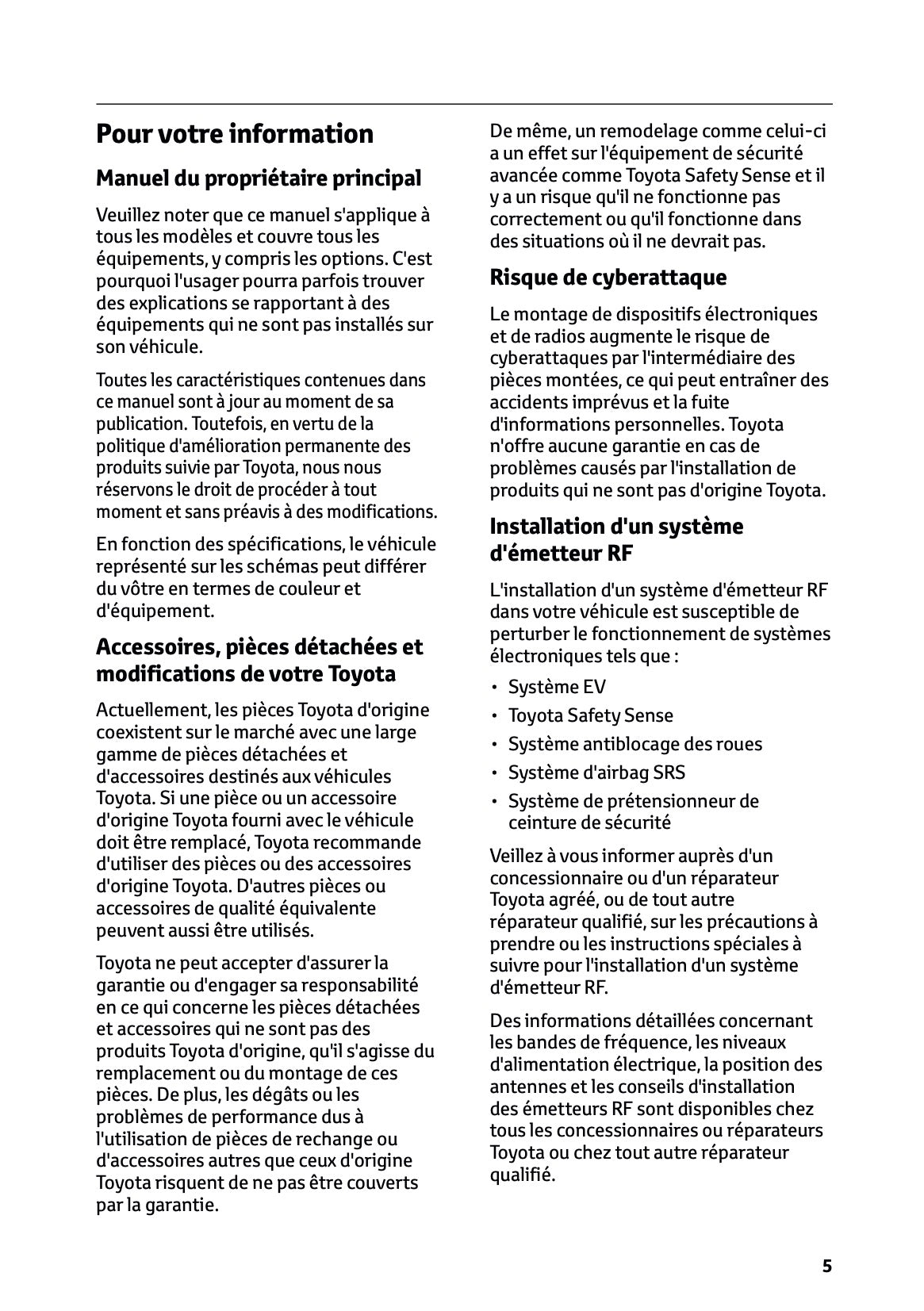 2026 Toyota C-HR+ Manuel du propriétaire | Français