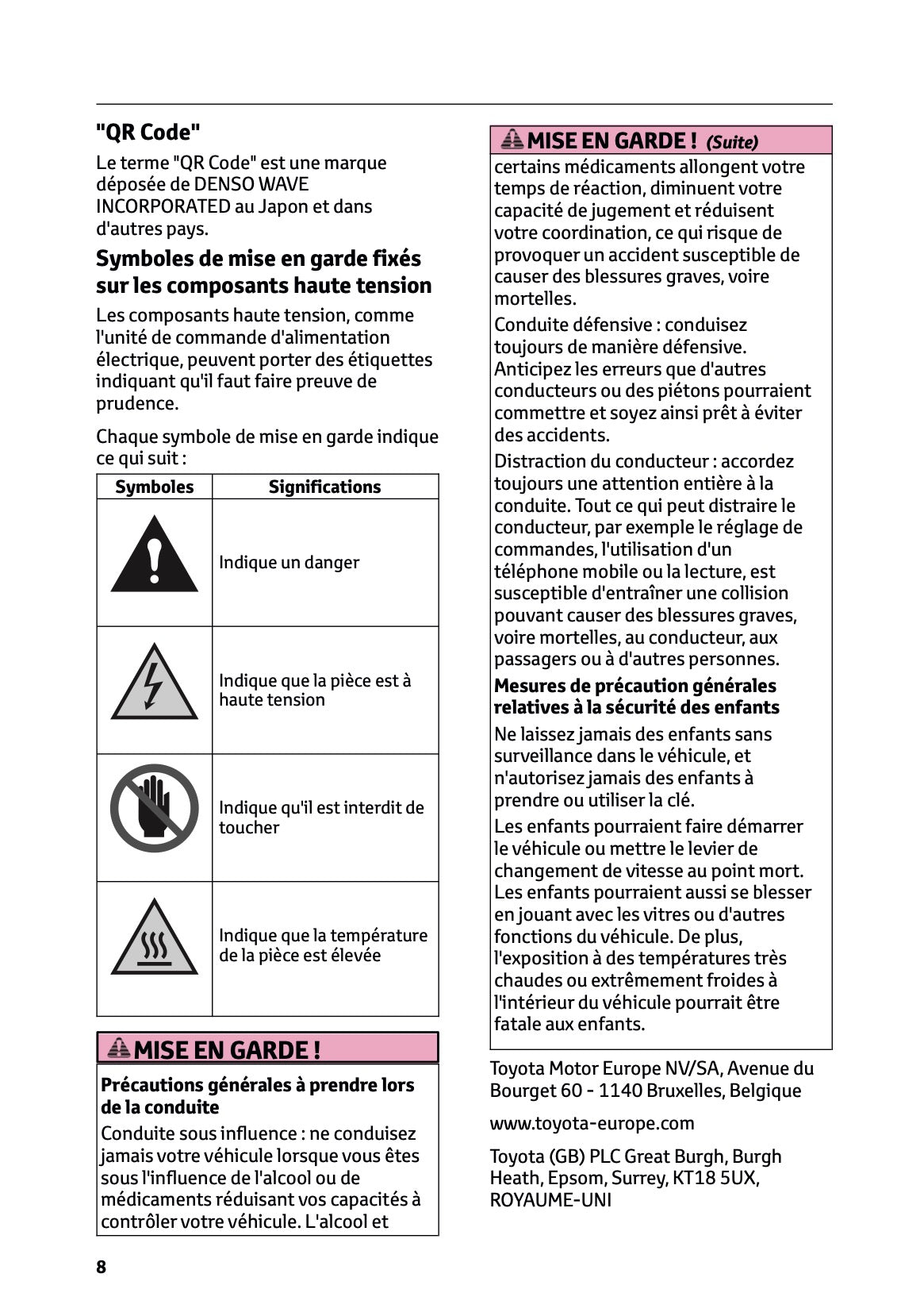 2026 Toyota C-HR+ Manuel du propriétaire | Français