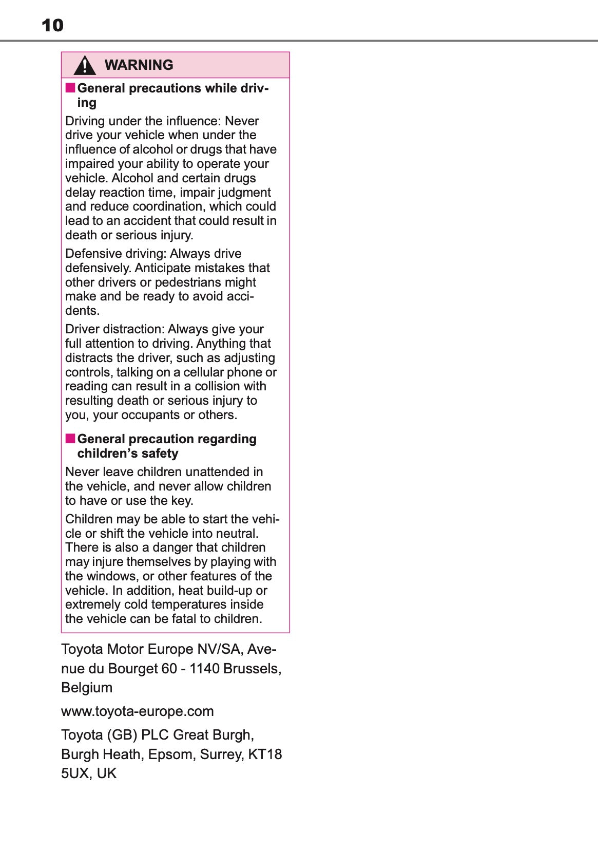 2026 Toyota C-HR+ Owner's Manual | English