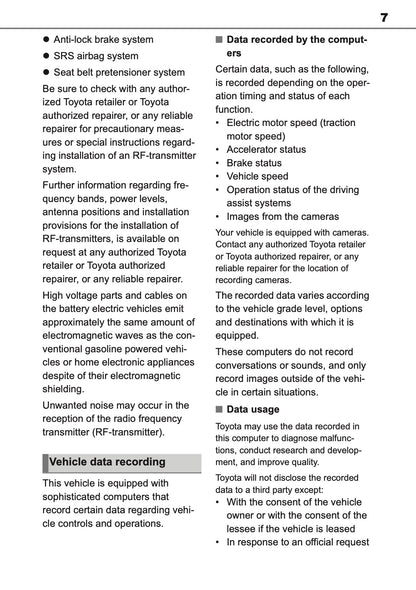 2026 Toyota C-HR+ Owner's Manual | English