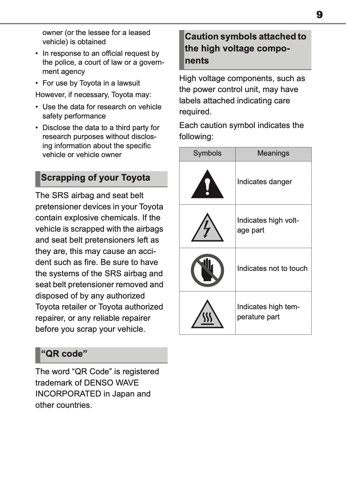 2026 Toyota C-HR+ Owner's Manual | English