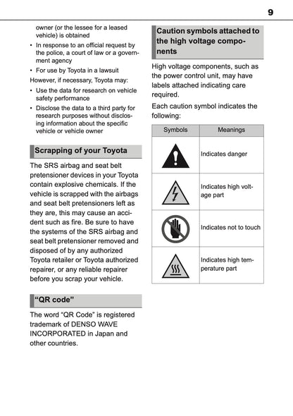 2026 Toyota C-HR+ Owner's Manual | English