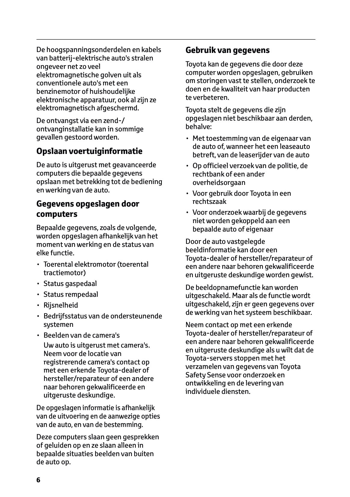 2026 Toyota C-HR+ Owner's Manual | Dutch