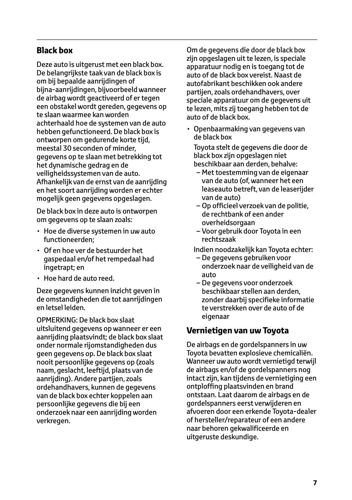 2026 Toyota C-HR+ Owner's Manual | Dutch