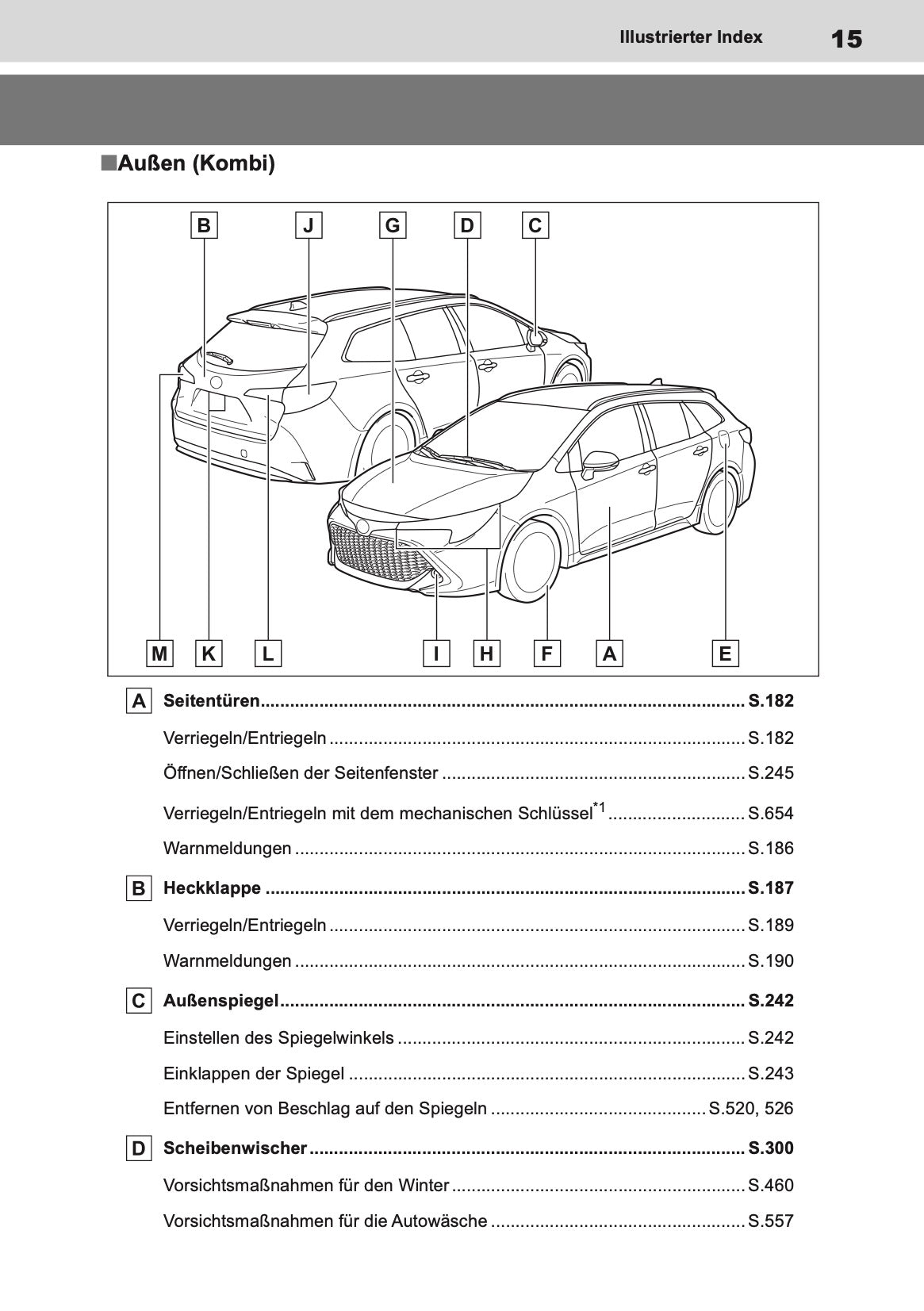 2019-2020 Toyota Corolla Hatchback/Touring Sports Owner's Manual | German