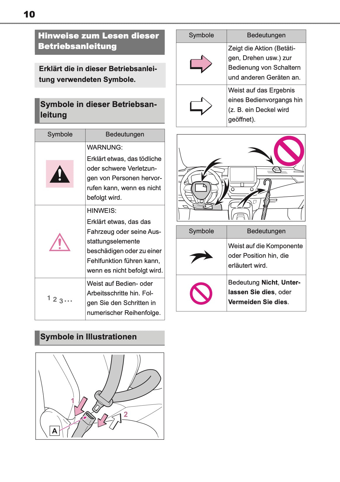 2022-2024 Toyota Corolla Hybrid Hatchback/Touring Sports Owner's Manual | German