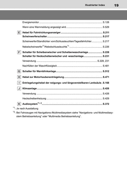 2022-2024 Toyota Corolla Hybrid Hatchback/Touring Sports Owner's Manual | German