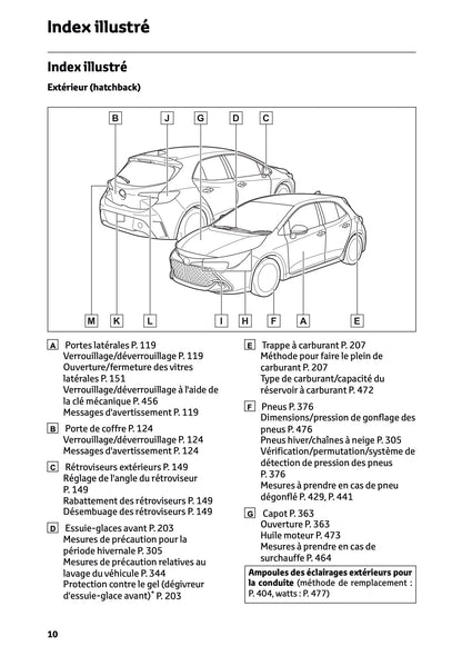 2026 Toyota Corolla Hybrid Hatchback/Touring Sports Owner's Manual | French