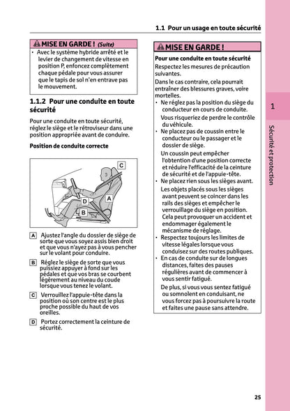 2026 Toyota Corolla Hybrid Hatchback/Touring Sports Owner's Manual | French
