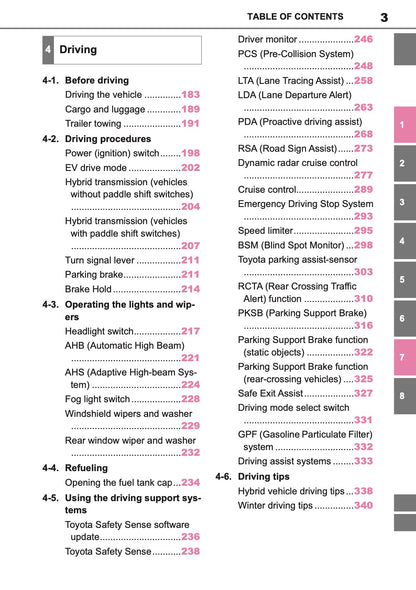 2026 Toyota Corolla Hybrid Hatchback/Touring Sports Owner's Manual | English