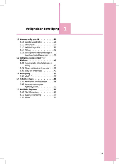 2022-2023 Toyota Corolla Hybrid Hatchback/Touring Sports Owner's Manual | Dutch