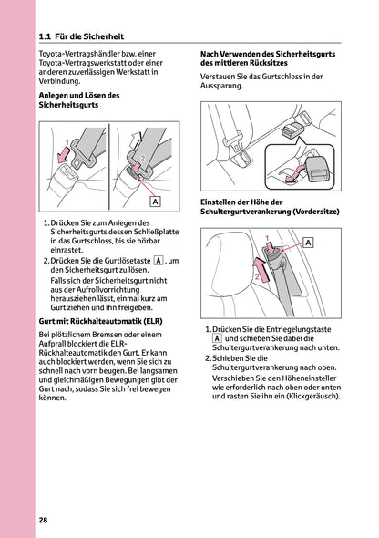 2025-2026 Toyota Mirai Owner's Manual | German