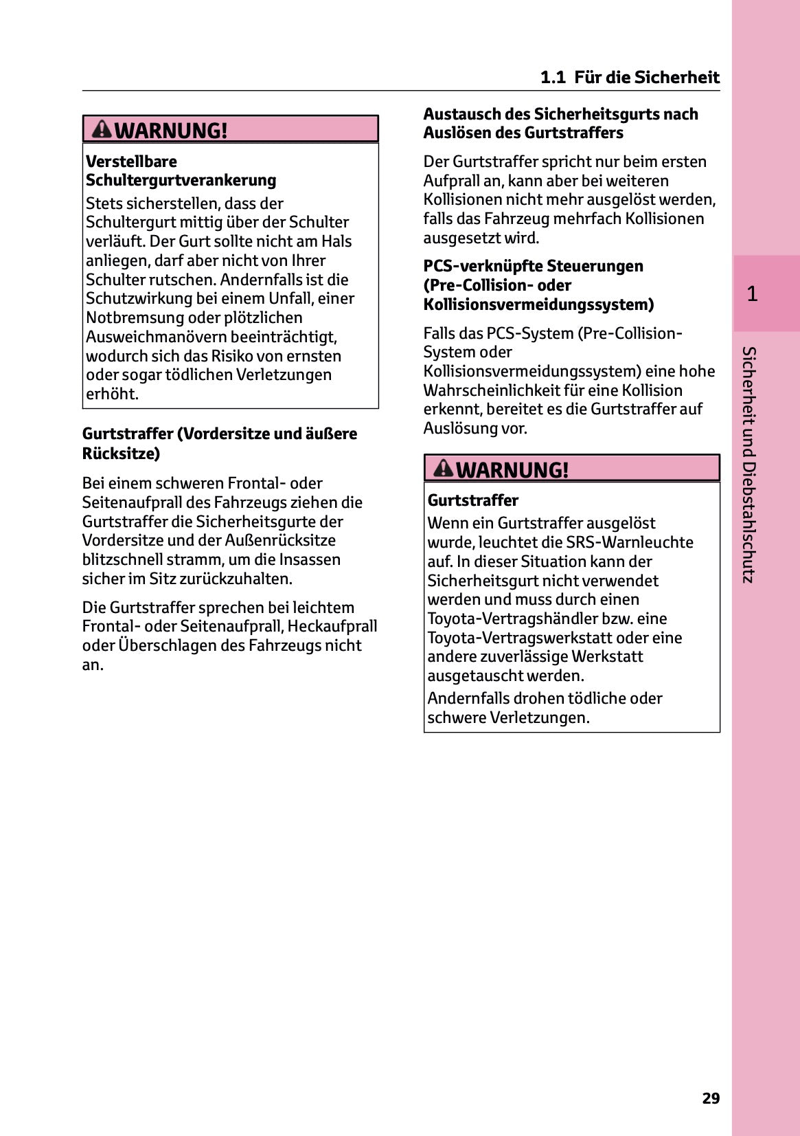 2025-2026 Toyota Mirai Owner's Manual | German